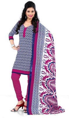 

Jiya Cotton Self Design, Printed Salwar Suit Dupatta Material(Un-stitched), Blue;multicolor;pink;white