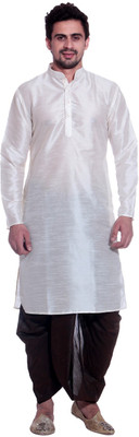 

TAG-7 Men Dhoti & Kurta Set, White