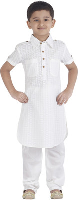 

SuperYoung Boys Pathani Suit Set, White