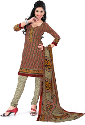 

Khushali Cotton Self Design, Printed Salwar Suit Dupatta Material(Un-stitched), Beige;black;multicolor