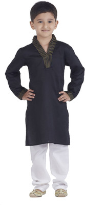 

SuperYoung Boys Kurta and Pyjama Set, Black