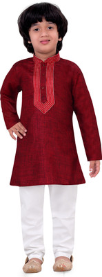 

Jeet Boys Kurta and Pyjama Set, Maroon