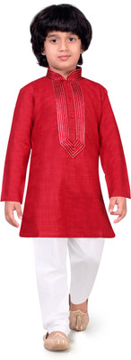 

Jeet Boys Kurta and Pyjama Set, Red