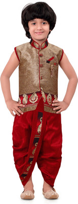 

Jeet Boys Kurta and Dhoti Pant Set, Maroon
