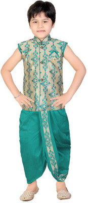 

Kute Kids Boys Kurta and Dhoti Pant Set, Green