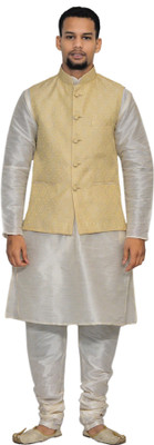 Royal Garments Men Kurta Pyjama Ethnic Jacket Set