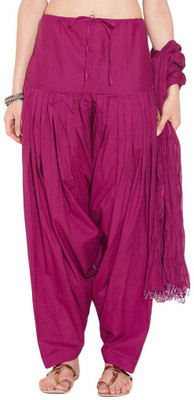 

Charu Boutique Women Patiala and Dupatta Set, Purple