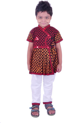 

RTD Boys Kurta and Pyjama Set, Red