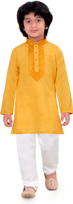 

Jeet Boys Kurta and Pyjama Set, Yellow