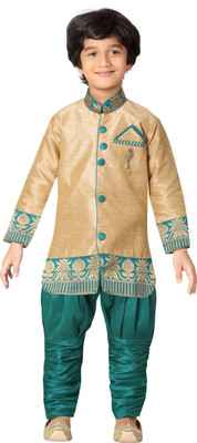 

Jeet Boys Kurta and Pyjama Set, Green