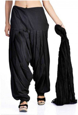 

Choose N Use Women Patiala and Dupatta Set, Black