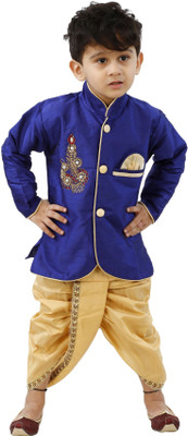 

FTC Bazar Boys Dhoti & Kurta Set, Blue