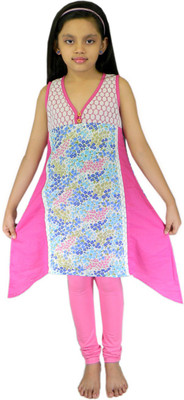

Ssmitn Girls Kurti and Legging Set, Pink
