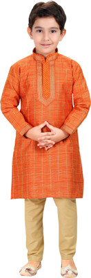 

Shree Shubh Boys Kurta and Pyjama Set, Orange