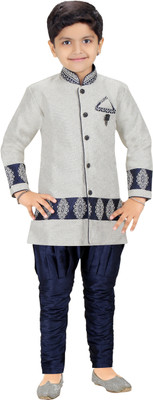 

Kute Kids Boys Kurta and Breeches Set, White