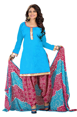 

Khushali Cotton Self Design, Printed Salwar Suit Dupatta Material(Un-stitched), Beige;light blue;multicolor;pink