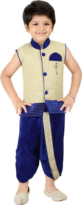 

Kute Kids Boys Dhoti & Kurta Set, Blue