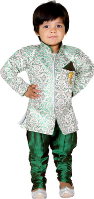 

Tiny Toon Boys Kurta and Breeches Set, Green