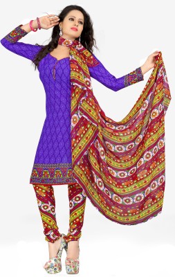 

Jiya Crepe Self Design, Printed Salwar Suit Dupatta Material(Un-stitched), Multicolor;purple