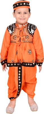 

Ahhaaaa Boys Angarkha and Dhoti Pant, Orange