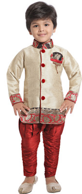 

Jeet Boys Kurta and Pyjama Set, Cream