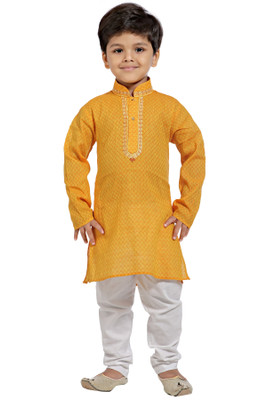 

Jeet Boys Kurta and Pyjama Set, Yellow