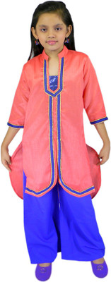 

Ssmitn Girls Kurta and Pyjama Set, Red