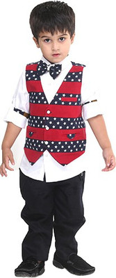 

Bad Boys Boys Shirt, Waistcoat and Pant Set, Red