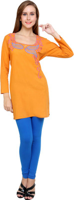 

Anekaant Women Kurti and Legging Set, Blue;yellow