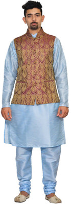 Royal Garments Men Kurta Pyjama Ethnic Jacket Set