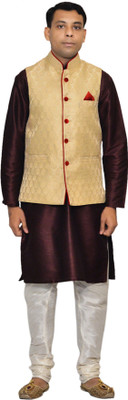 Royal Garments Men Kurta Pyjama Ethnic Jacket Set