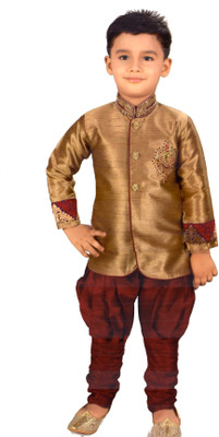 

Hey Baby Boys Kurta and Churidar Set, Red