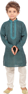

Jeet Boys Kurta and Pyjama Set, Green
