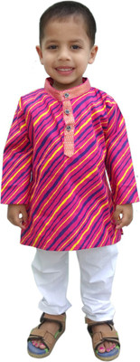 RTD Boys Kurta and Pyjama Set, Pink