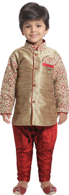 

Jeet Boys Kurta and Pyjama Set, Maroon