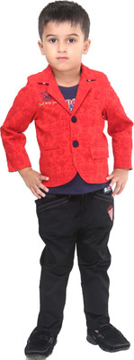 

Bad Boys Boys Shirt, Waistcoat and Pant Set, Red