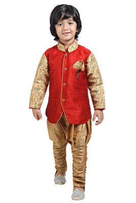 

Jeet Boys Kurta and Pyjama Set, Maroon