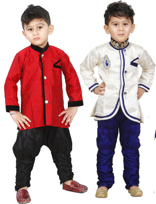 

FTC Bazar Boys Kurta and Breeches Set, Red
