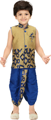 

Kute Kids Boys Dhoti & Kurta Set, Blue