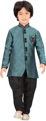 

Jeet Boys Kurta and Pyjama Set, Green