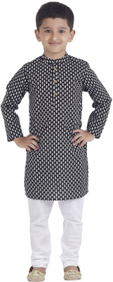 

SuperYoung Boys Kurta and Pyjama Set, Black