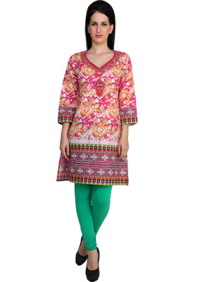 

Anekaant Casual Printed Women's Kurti(Multicolor