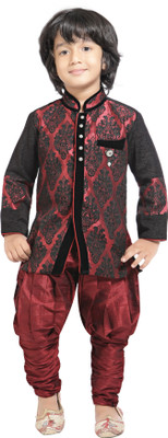 

Jeet Boys Kurta and Pyjama Set, Maroon