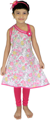 

Ssmitn Girls Kurti and Legging Set, Pink
