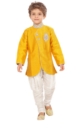 

Jeet Boys Kurta and Pyjama Set, Yellow