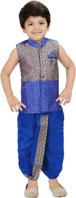 

Kute Kids Boys Dhoti & Kurta Set, Blue