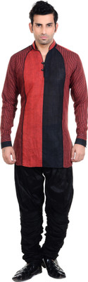 

New Looks Men Kurta and Pyjama Set, Red