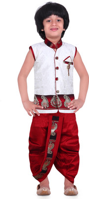 Jeet Boys Kurta and Dhoti Pant Set, Gold