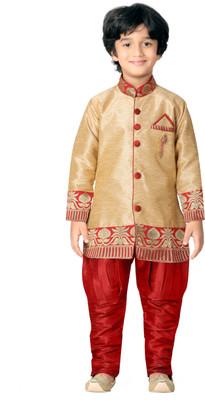 

Jeet Boys Kurta and Pyjama Set, Maroon