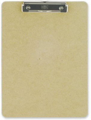 

Officemate International Low Profile Clip Letter Size Wood Paper Clip Board(Set of 1, Light Brown)